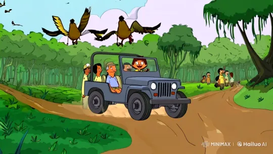 Boy Embarks on Jungle Safari Adventure – AI Generated Video | Hailuo AI