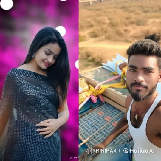 Vibrant Saree and Rustic Leisure Scene – AI Generated Video | Hailuo AI