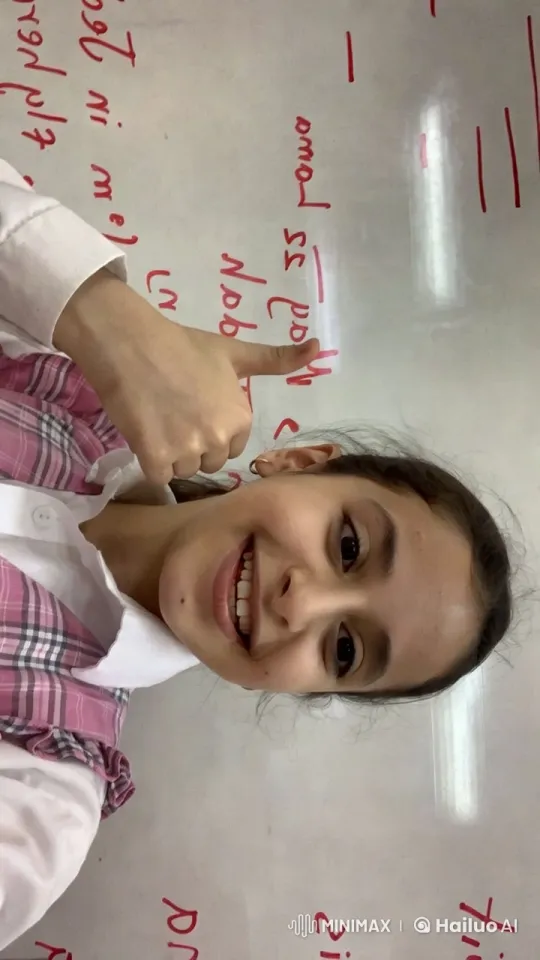 Subject Poses with Thumbs-Up in Front of Blurred Whiteboard – AI Generated Video | Hailuo AI