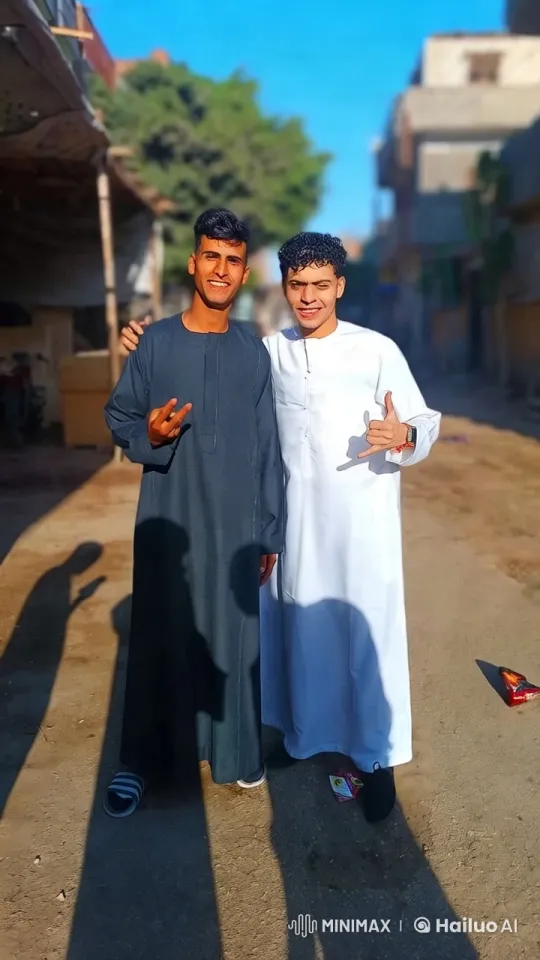 Traditional Attire Men Shift from Conflict to Dance in Alley – AI Generated Video | Hailuo AI