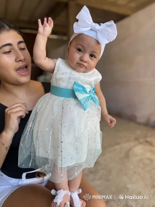 Baby in Sparkly Dress Performs Kung Fu Dance – AI Generated Video | Hailuo AI