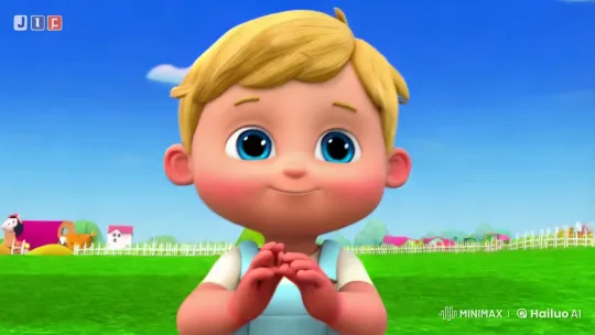 Farm Life: JJ, Nina, and TomTom Interact with Animals – AI Generated Video | Hailuo AI