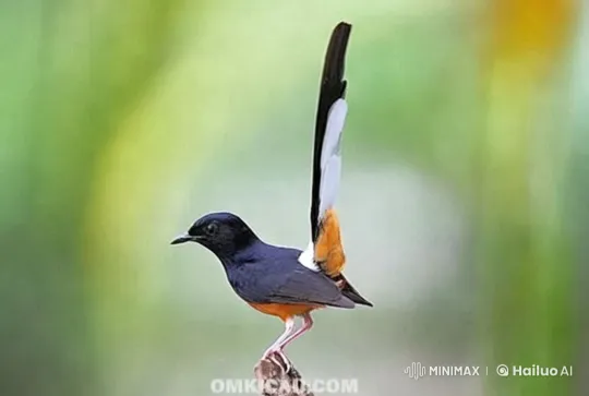 Vibrant Bird Displaying Plumage in Serene Setting – AI Generated Video | Hailuo AI