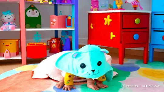 Baby Mimics Kung Fu in Playful Dance Video – AI Generated Video | Hailuo AI
