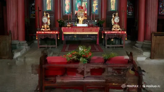 Possessed Chinese Woman in Red: A Terrifying Fusion of Beauty and Horror – AI Generated Video | Hailuo AI