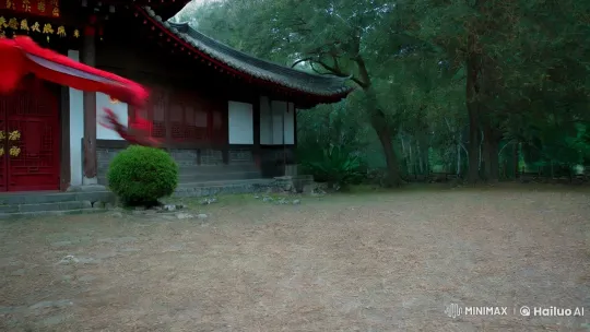 Possessed Woman with Red Eyes in Traditional Chinese Setting – AI Generated Video | Hailuo AI