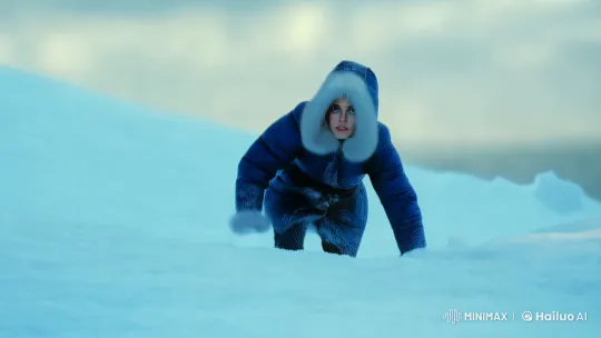 Young Woman's Determined Climb to a Radiant Beacon – AI Generated Video | Hailuo AI