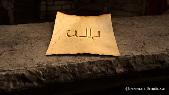 Ancient Parchment Unfurls with Mystical Radiance – AI Generated Video | Hailuo AI