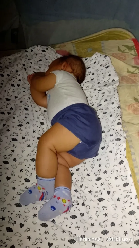 Baby Joyfully Stands and Bounces in Cozy Room – AI Generated Video | Hailuo AI