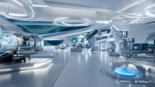Futuristic Fusion: AI and Humanity's Synergy – AI Generated Video | Hailuo AI