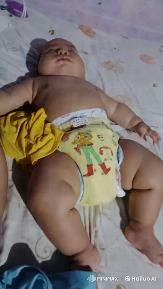 Cute Baby Relaxing on a Decorative Bed – AI Generated Video | Hailuo AI