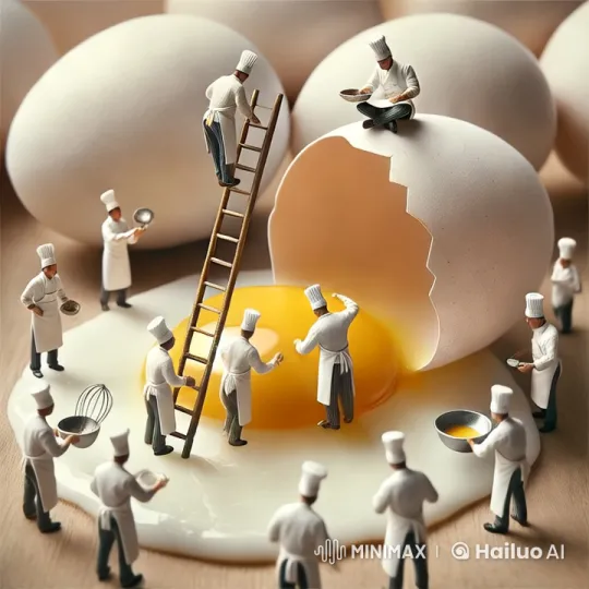 Miniature Chefs Prepare Culinary Masterpiece – AI Generated Video | Hailuo AI