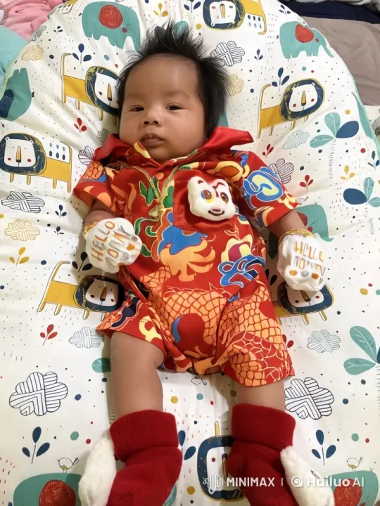 Baby Dances and Pitches on Colorful Pillow – AI Generated Video | Hailuo AI
