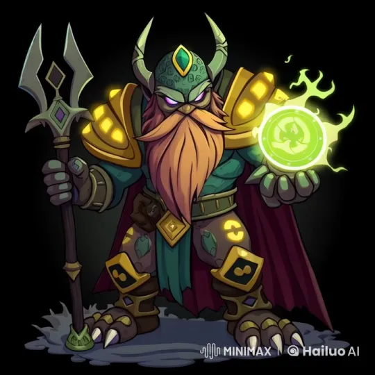 Magical Viking Live2D Animation with Dynamic Effects – AI Generated Video | Hailuo AI