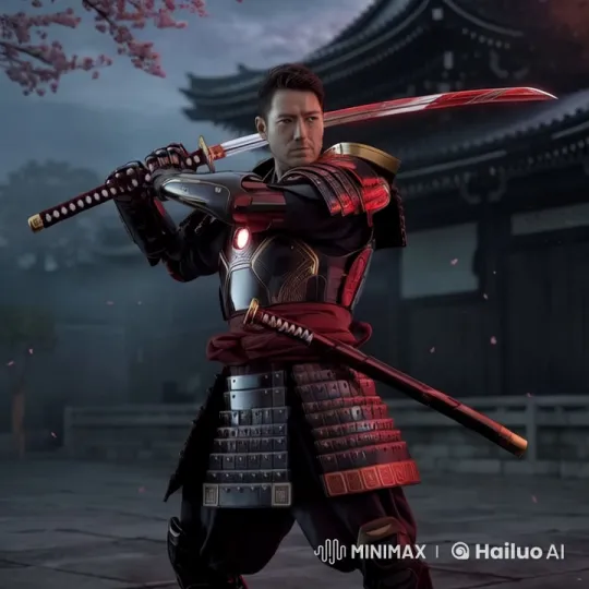 Samurai Warrior Fuses Tradition with Futuristic Swordplay – AI Generated Video | Hailuo AI