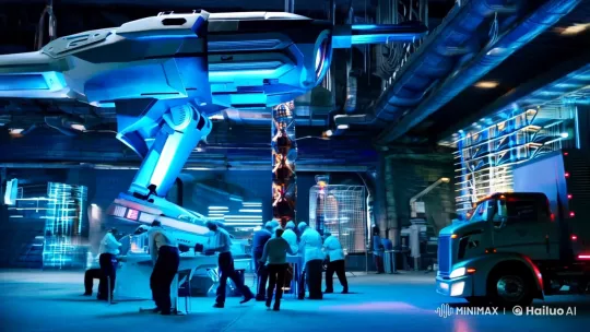 Scientists Activate Anti-AI Weapon in Futuristic Underground Lab – AI Generated Video | Hailuo AI