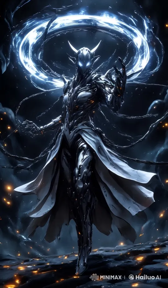 Futuristic Armored Figure in Dynamic, High-Energy Scene – AI Generated Video | Hailuo AI