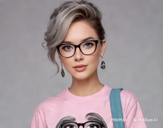 Friendly and Playful: A Close-Up with a Winking Subject – AI Generated Video | Hailuo AI