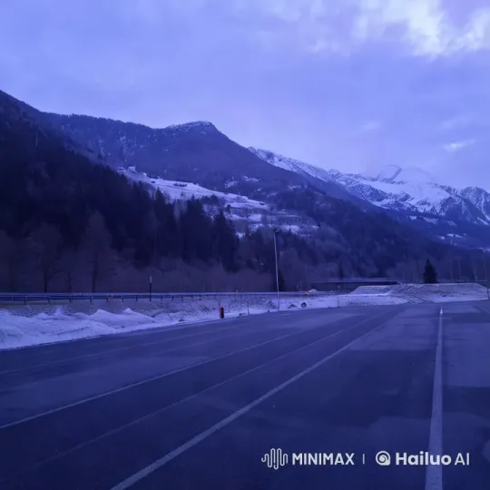 Truck Journey Through Majestic Swiss Landscape – AI Generated Video | Hailuo AI