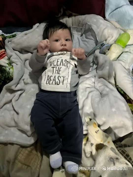 Baby Enacts Playful Kung Fu Moves on Cozy Blanket – AI Generated Video | Hailuo AI