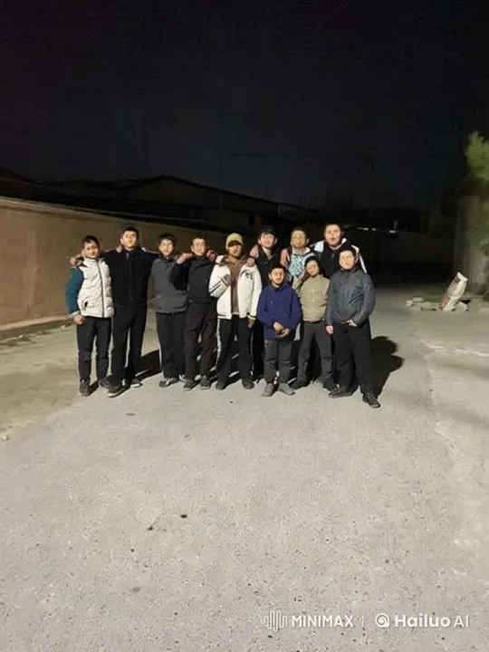 Boys Embrace Friendship on Quiet Night Street – AI Generated Video | Hailuo AI