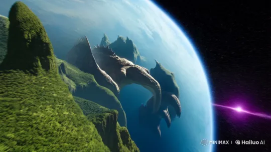 Colossal Creatures Conquer Verdant Alien Planet – AI Generated Video | Hailuo AI