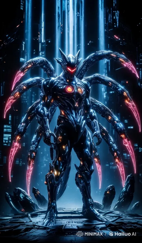 Futuristic Robotic Creature in High-Tech Cityscape – AI Generated Video | Hailuo AI