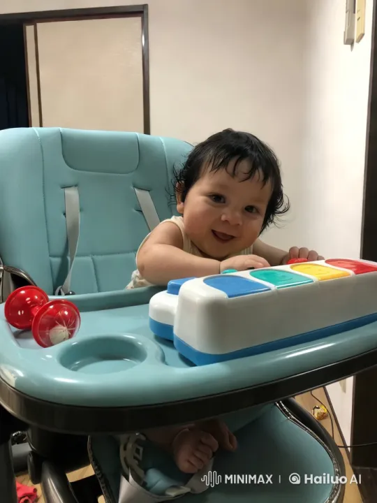 Baby's Playful Dance and Kung Fu Moves in High Chair – AI Generated Video | Hailuo AI