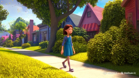 Quaint Street Unveils Subtle Hostility and Inner Turmoil – AI Generated Video | Hailuo AI