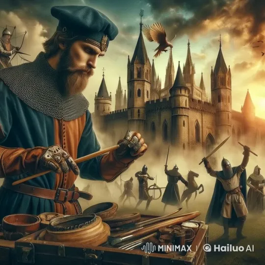 Medieval Warrior Showcases Grace and Authority – AI Generated Video | Hailuo AI