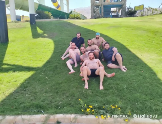 Dancers Enjoy Water Park Hilltop – AI Generated Video | Hailuo AI