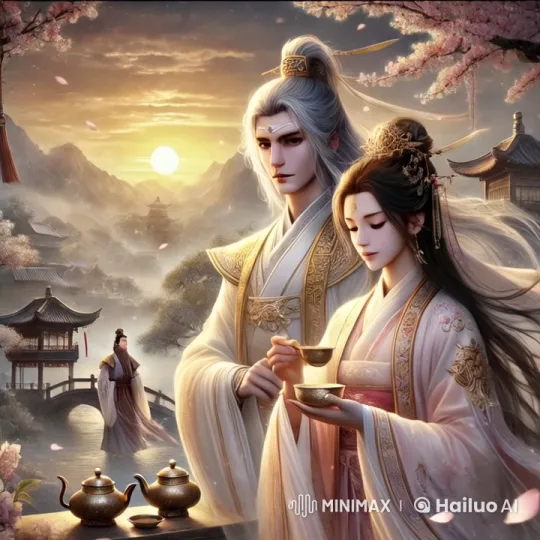Ancient Chinese Village: Romantic Sunset Scene – AI Generated Video | Hailuo AI