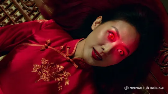 Chinese Woman Transformed: Eerie Aesthetic in Exorcism Scene – AI Generated Video | Hailuo AI