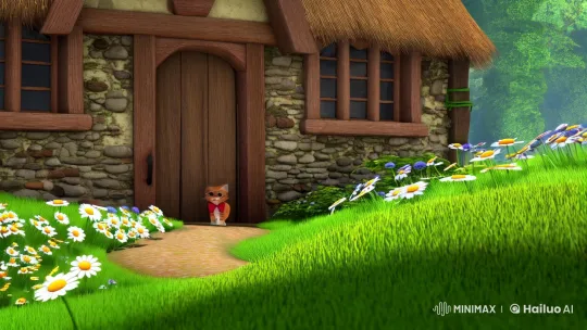 Medieval Cottage and Enchanting Forest Scene – AI Generated Video | Hailuo AI