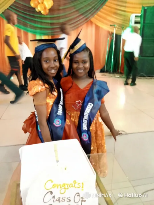 Graduation Celebration with Honored Girls and Festive Cake – AI Generated Video | Hailuo AI