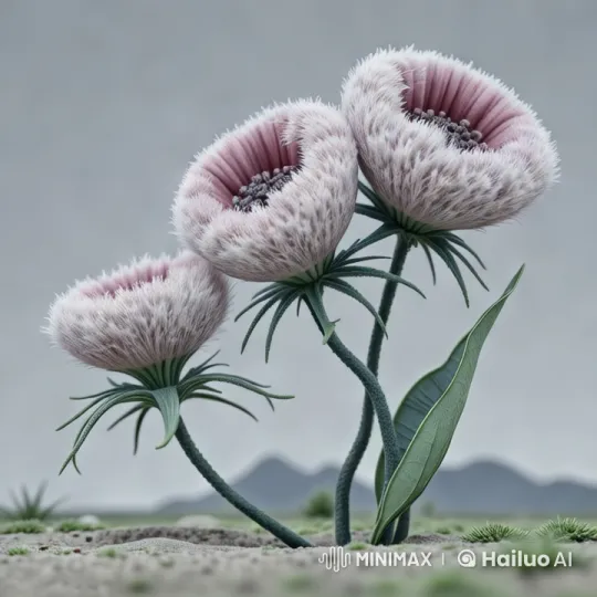Delicate Flowers Amidst Oncoming Thunderstorm – AI Generated Video | Hailuo AI
