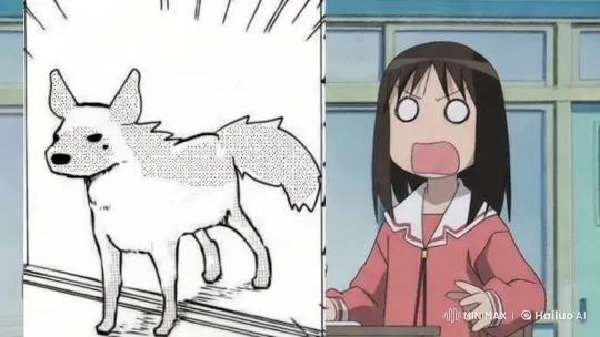 Girl Surprised as Cartoon Dog Takes Flight – AI Generated Video | Hailuo AI