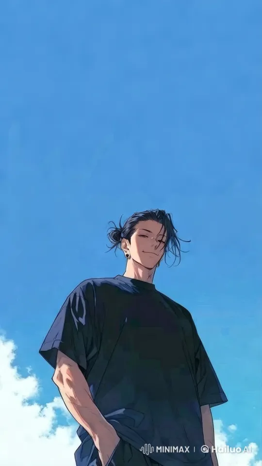 Young Man Stands Confidently Under Blue Sky – AI Generated Video | Hailuo AI