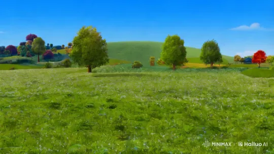 Pastoral Life and Playful Sheep in 3D Animated Countryside – AI Generated Video | Hailuo AI