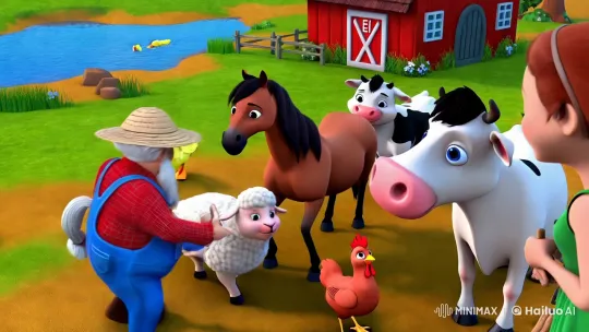 Old MacDonald and His Animated Farm Animals – AI Generated Video | Hailuo AI