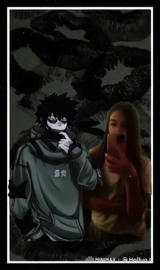 Anime-style Boy and Girl Embrace in Artistic Selfie – AI Generated Video | Hailuo AI