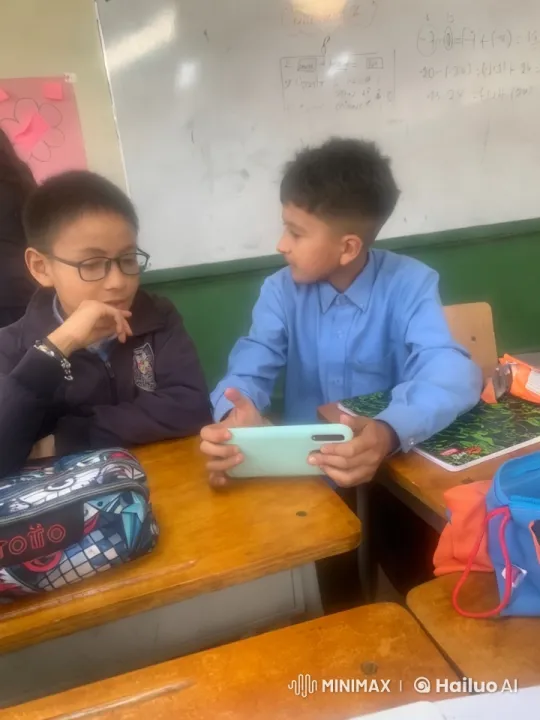 Boys Share a Tender Moment in a Classroom Setting – AI Generated Video | Hailuo AI