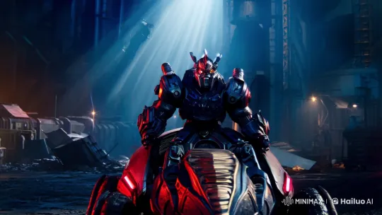 Ancient Gear Soldier on Assault Cannon Beetle - Cinematic Grandeur – AI Generated Video | Hailuo AI