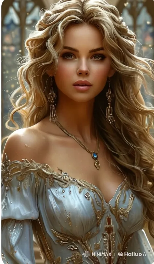 Graceful Woman in Shimmering Gown Smiles – AI Generated Video | Hailuo AI
