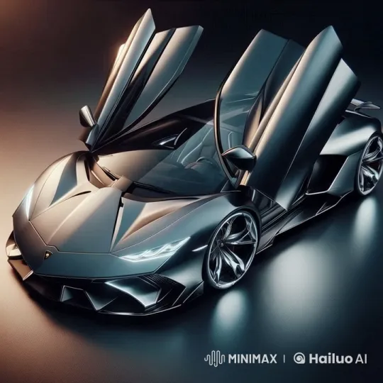 Futuristic Lamborghini Showcases Aerodynamic Design – AI Generated Video | Hailuo AI