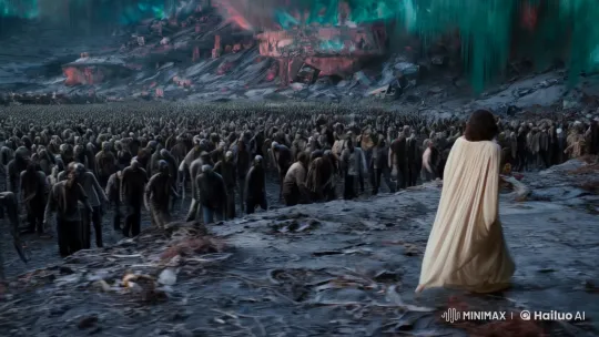 Spider-Man and Jesus Face Zombie Horde in Grim Landscape – AI Generated Video | Hailuo AI