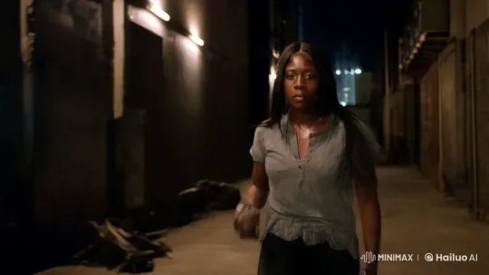Woman Fights Off Gang in Alleyway – AI Generated Video | Hailuo AI