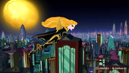 Celestia: Guardian of Neo-Valhalla - A Heroine's Flight – AI Generated Video | Hailuo AI
