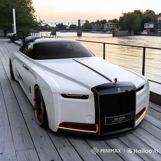 Luxurious Rolls-Royce Reflects Serenity at Sunset – AI Generated Video | Hailuo AI