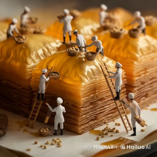 Artisan Chefs Craft Majestic Layered Dessert – AI Generated Video | Hailuo AI